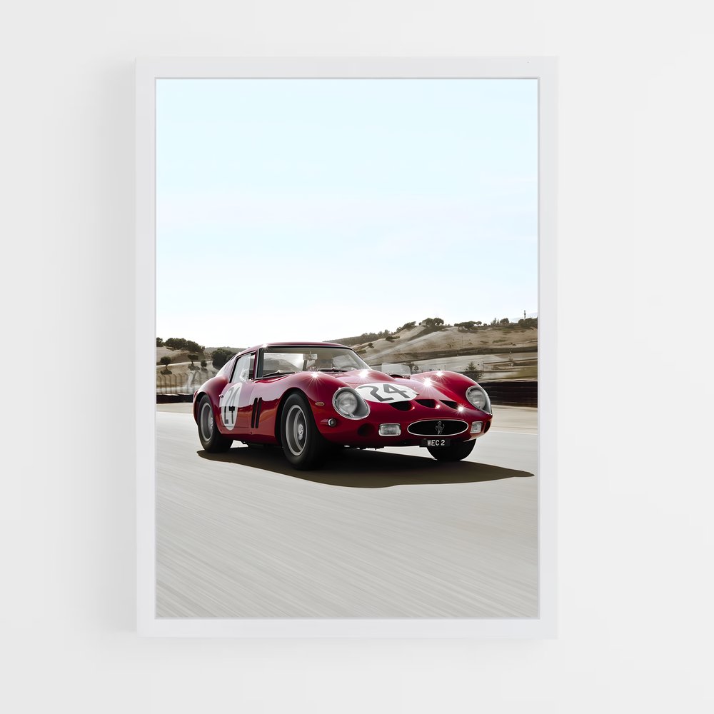 Poster gto de Vitesse – affiche Ferrari (vue 3)